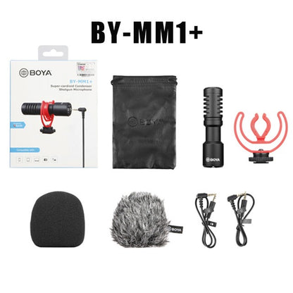 Boya Super-Cardioid Condenser Shotgun Microphone By-MM1 +