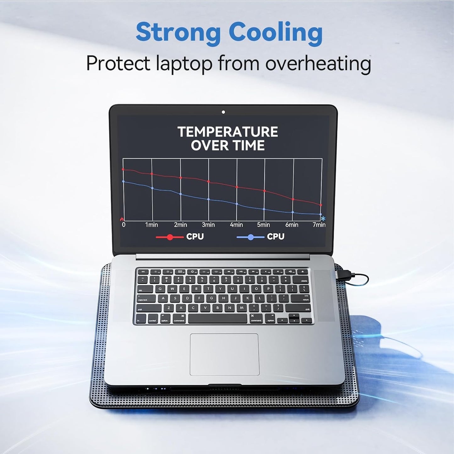 TECKNET Laptop Notebook Cooling Pad Stand USB Powered, Quiet, Portable