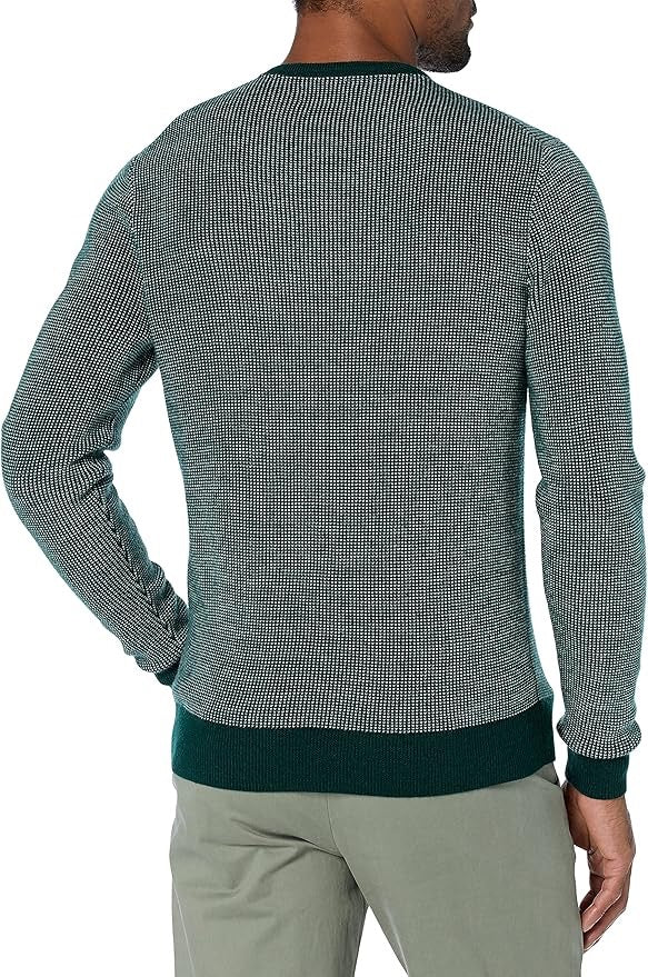 Goodthreads Men's Lightweight Merino Wool V-Neck Birdseye Sweater- XS