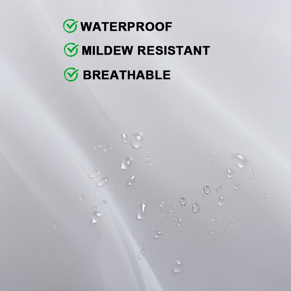 Single Panel Outdoor Indoor Curtains White Sheer Patio 108 Inch Length