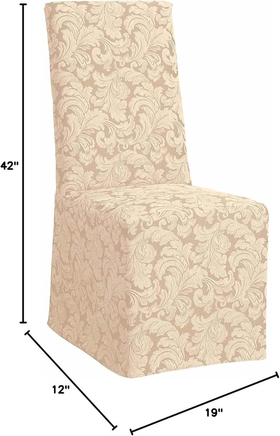 Sure Fit Home Décor Long Dining Chair One Piece Slipcover, Relaxed Fit