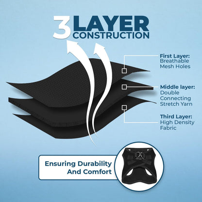 All Weather Mesh Reflective, No Pull Harness for Medium Dogs