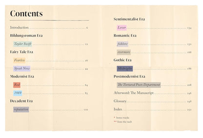 Taylor Swift By The Book: The Literature Behind the Lyrics-Hardcover