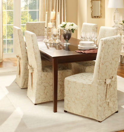 Sure Fit Home Décor Long Dining Chair One Piece Slipcover, Relaxed Fit