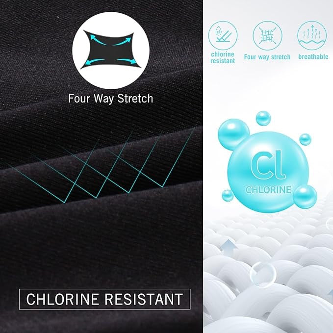 Baleaf women's Athletic Training Adjustable Strap One Piece Swimsuit