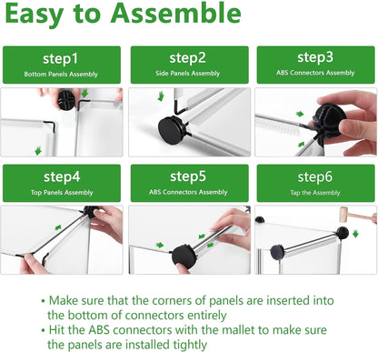 6-Cube Storage Organizer, Stackable Closet, Bookshelf, Clothes, Shoes