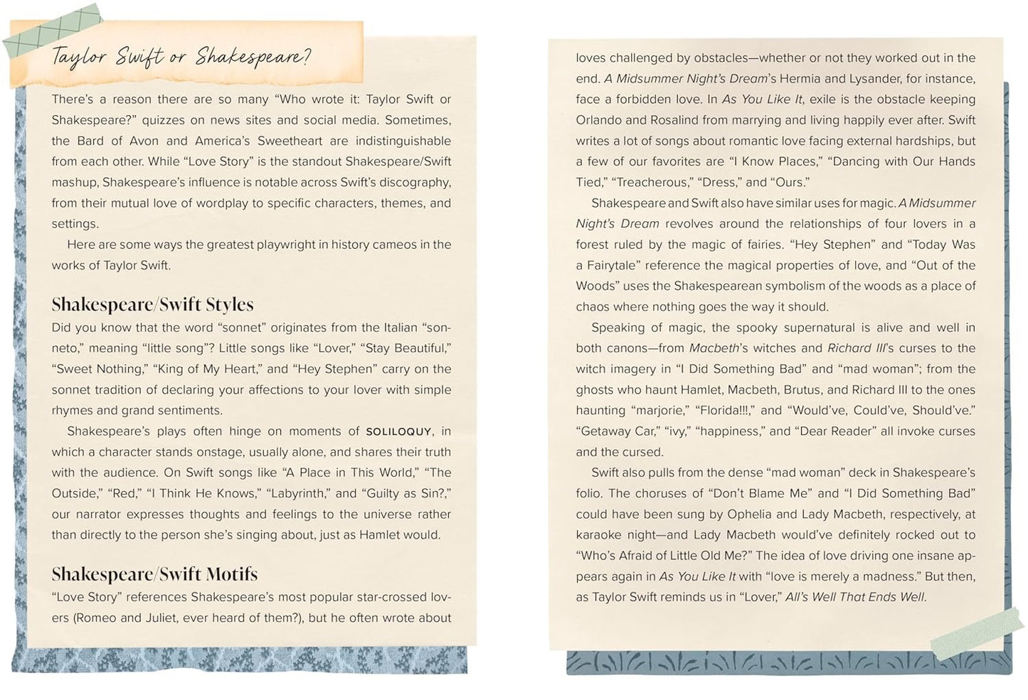 Taylor Swift By The Book: The Literature Behind the Lyrics-Hardcover