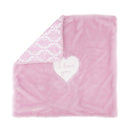 Wendy Bellissimo Travel Blanket and Strap Covers Set I love You, Pink
