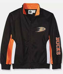 Kids Anaheim Ducks NHL Locker Room Pro Rink Full-Zip Jacket - Black