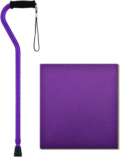 Nova Walking Cane With Offset Handle Lightweight Walking Stick Purple