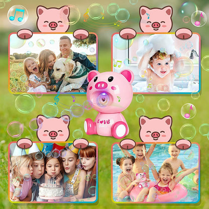 Bubbles Love Pig Blowing Machine for Kids Outdoor and Party Play