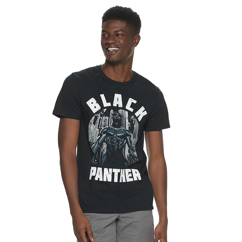 Black Panther Graphic T-Shirt Avengers Marvel Men's Large