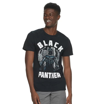 Black Panther Graphic T-Shirt Avengers Marvel Men's Large