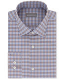Michael Kors Men's Regular Fit Air Soft Stretch Check Dress Shirt