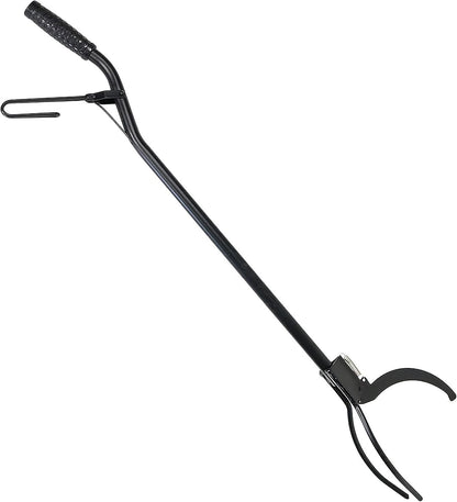 36-Inch Log Grabber Claw Tongs Fire Pit Tongs Spring Lever Action