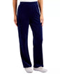 Karen Scott Velour Straight Leg Lounge Pants Royal Blue Petite Size PM