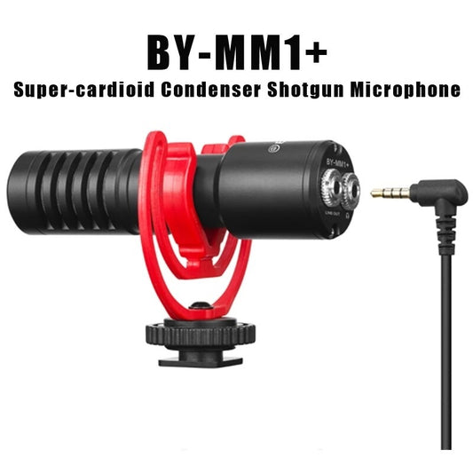 Boya Super-Cardioid Condenser Shotgun Microphone By-MM1 +