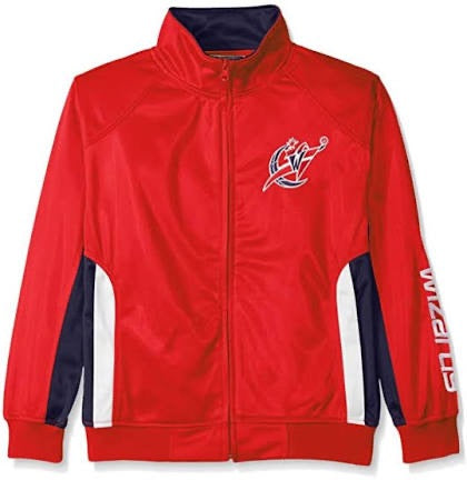 Hardwood Classics Boys NBA Washington Wizards Warm-Up Jacket Full Zip