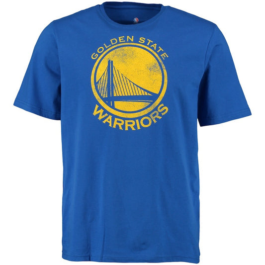 Men's Majestic Golden State Warriors Distressed Logo T-Shirt