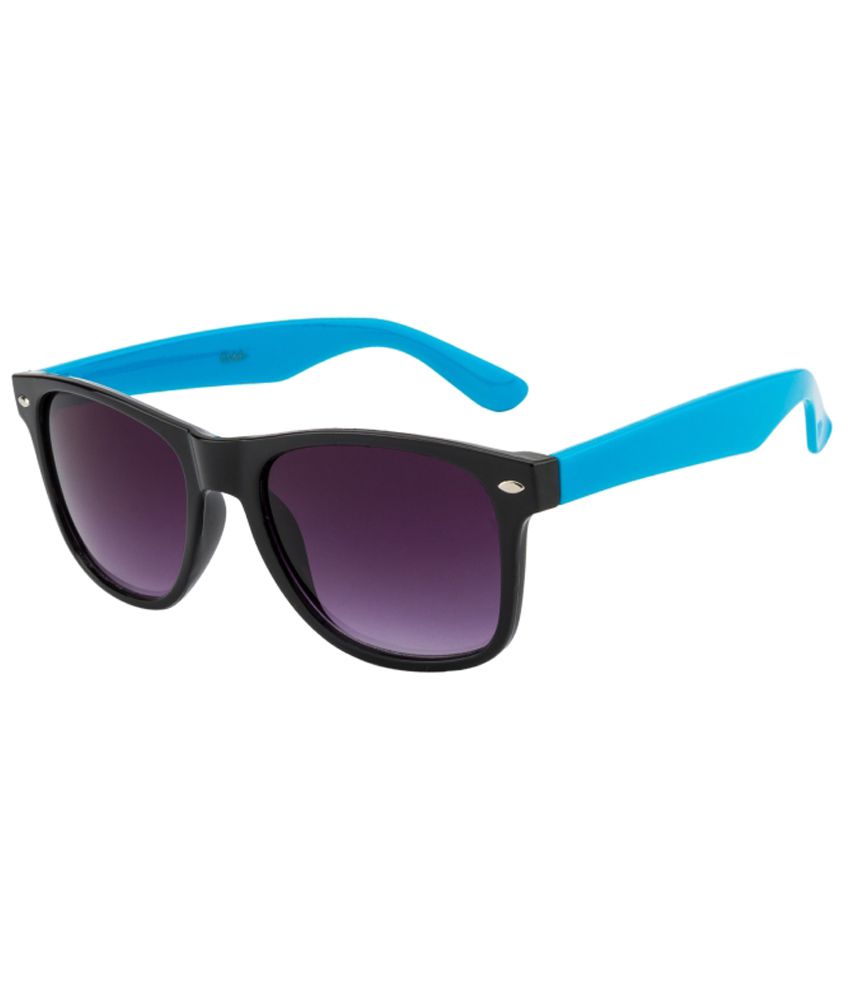 Ochila Two-Tone Wayfarer Sunglasses UV400 Protection Set Blue Temples