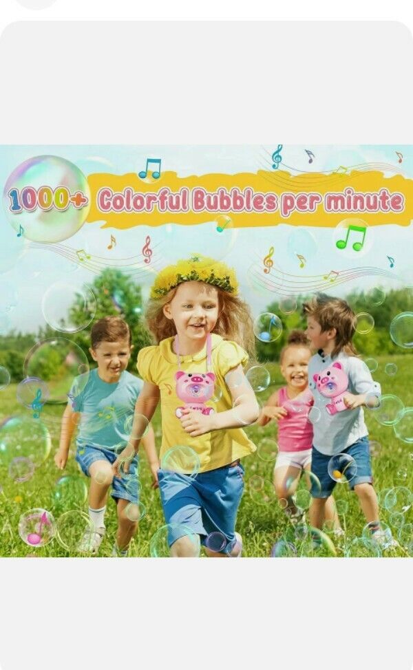 Bubbles Love Pig Blowing Machine for Kids Outdoor and Party Play