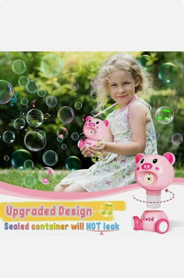 Bubbles Love Pig Blowing Machine for Kids Outdoor and Party Play